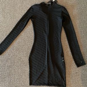 Mesh striped body on dress